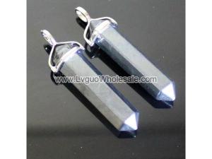 Hematite Pencil 10x32mm Pendant